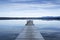 Jetty at lake Starnberger See, Germany