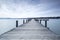 Jetty at lake Starnberger See, Germany