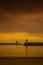 Jetty And Lighthouse In Strange Weather