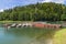 Jetty and sailing boats