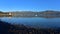 Jetty and scenic bays of Akaroa, Banks Peninsula