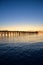 Jetty silhouette at sunset