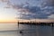 Jetty Silhouette at Sunset: Indian Ocean, Western Australia