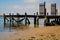 Jetty in Velddrif, West coast, South Africa.