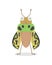 Jewel Beetle Vector Cartoon