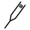 Jeweler forceps icon, simple style
