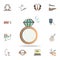 jeweler tools icon. Detailed set of tools of various profession icons. Premium graphic design. One of the collection icons for