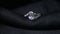 Jewellery diamond ring on the black background