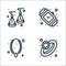 jewellery line icons. linear set. quality vector line set such as diamond ring, necklace, watch