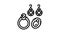 jewelry accessories line icon animation