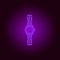 Jewelry Analog Women Wrist Watch line icon in neon style. Premium quality graphic design. Signs, symbols collection, simple icon