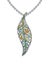 Jewelry design art fancy leaf pendant.