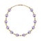 Jewelry Design Modern Art Amethyst Gems Necklace.