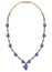 Jewelry design modern art fancy amethyst mecklace.