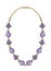 Jewelry design modern art fancy amethyst necklace.