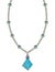 Jewelry Design Modern Turquoise Stone Necklace.