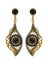 Jewelry design surreal eyes mix vintage earrings.
