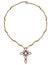 Jewelry Design Vintage Art Mix Modern Cross Necklace.