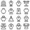 Jewelry dummy icon, outline style