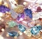 Jewelry Gem stones gold rings  yellow pink blue green stylish  handmade jewelry for women ,fine
