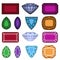 Jewelry gemstones set