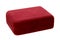 Jewelry Gift Box with Red Velvet Surface Isolated