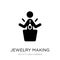 jewelry making icon in trendy design style. jewelry making icon isolated on white background. jewelry making vector icon simple