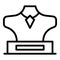 Jewelry museum icon outline vector. People gallery