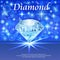 jewelry poster diamond with gem and glitter