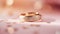 jewelry ring round background