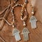 Jewelry set with Hamsa Fatima hand symbol