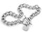 Jewelry silver bracelet. Stainless steel