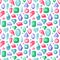 Jewelry stones seamless pattern expensive decoration.