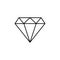 jewelry store sign icon. Element of navigation sign icon. Thin line icon for website design and development, app development.