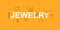 Jewelry vector banner. Word with line icon. Vector background