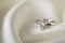 Jewelry wedding diamond ring closeup