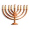 Jewish candle stand icon, cartoon style