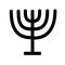 Jewish Candles icon. Trendy Jewish Candles logo concept on white