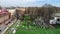 Jewish cemetery in Krakow, Poland. Aerial video