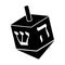 Jewish dreidel icon