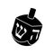 Jewish dreidel icon