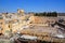 Jewish hasidic pray at the Western Wall, Wailing Wall