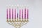 Jewish Holiday festival symbol Hanukkah menorah of lights star of David