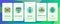 Jewish Israel Religion Onboarding Icons Set Vector