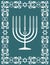 Jewish menorah design , vector illustration