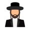 Jewish orthodox rabbi avatar icon