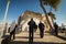 Jewish people pray outside the tomb of the prophet Samuel