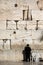 Jewish praying at the wailing wall