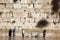 Jewish praying at the wailing wall, Western Wall