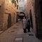 Jewish Quarter Street with Haredi Jews